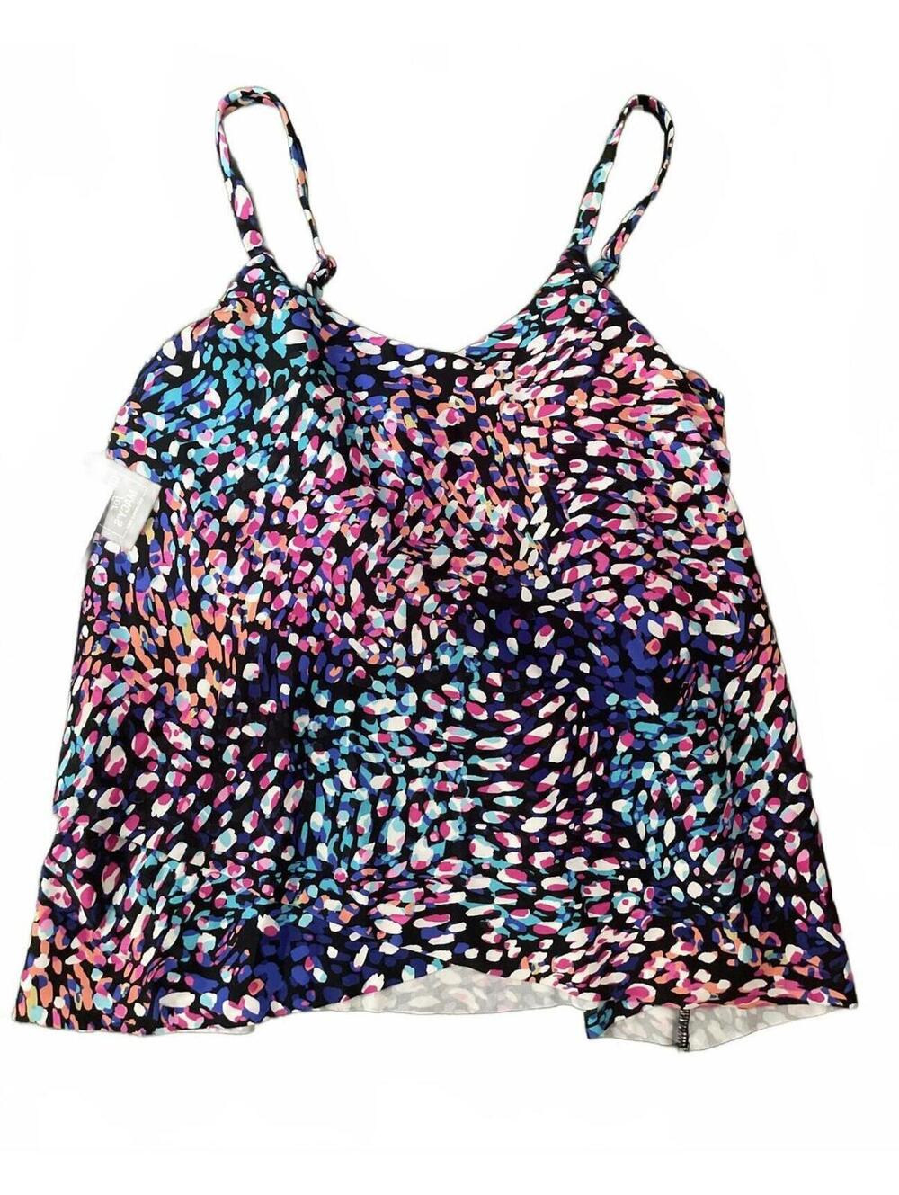 Island Escape Macys Women's Size 6 Tankini Swim Top Summer